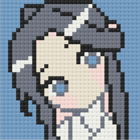 Алмазна мозаїка/вишивка міні. аніме Благословення небожителів, Се Лянь 10*10 см Орігамі ODM 0108