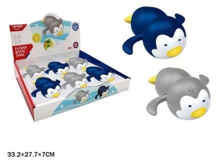 Пінгвін HE8028 водоплавна заводна іграшка 2 кольори