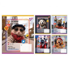 А5/24 кл. Yes Cute animals, зошит учнівський шкільний, ціна за 20 шт. //