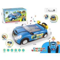 Автотренажер озвучено англійською, 1 пісня російською, світло, звук, на батарейках та від мережі, в кор. 