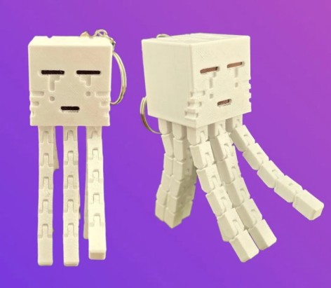 3D іграшка Герой майнкрафт Гаст 9см рухливий