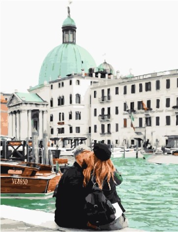Картина за номерами 40*50 кольорова заливка Венеція з Танею Прентковичем