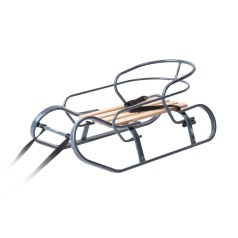 Санки "Експрес" графіт + спинка + ручка