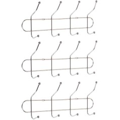 Вішалка настінна на 4 подвійних гачка, 31,5*8*13 см X2-253