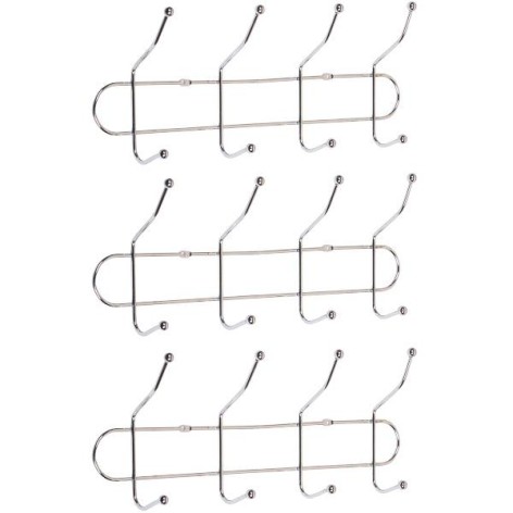 Вішалка настінна на 4 подвійних гачка, 31,5*8*13 см X2-253