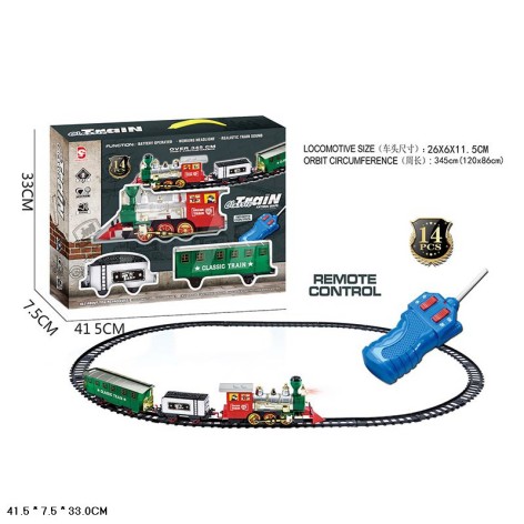 Радиоуправляемая железная дорога батар. корр. 41,5*7,5*33см 