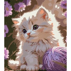 Набір для розпису по номерах Пухнастий світ дитинства Strateg розміром 40х50 см (VA-4618)